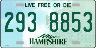 NH license plate 2938853