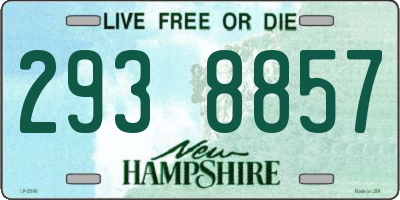 NH license plate 2938857