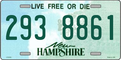 NH license plate 2938861