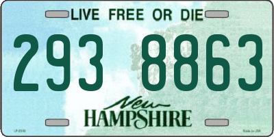 NH license plate 2938863