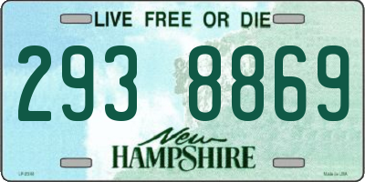 NH license plate 2938869