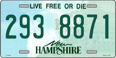 NH license plate 2938871
