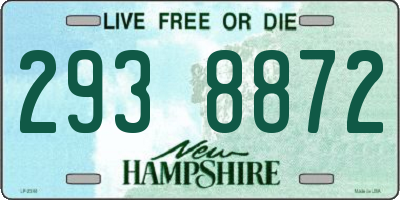 NH license plate 2938872