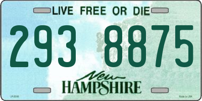 NH license plate 2938875