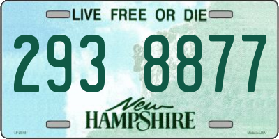 NH license plate 2938877