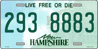 NH license plate 2938883