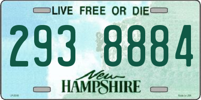NH license plate 2938884