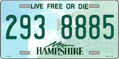 NH license plate 2938885