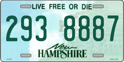 NH license plate 2938887