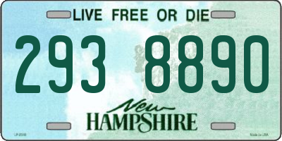 NH license plate 2938890