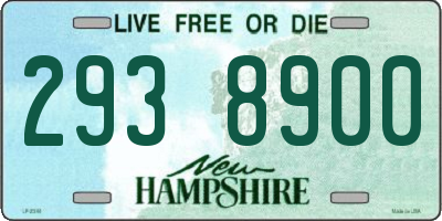 NH license plate 2938900