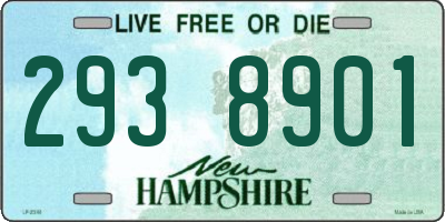 NH license plate 2938901