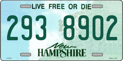 NH license plate 2938902