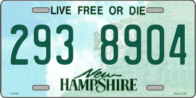 NH license plate 2938904