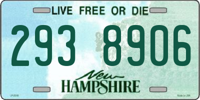 NH license plate 2938906