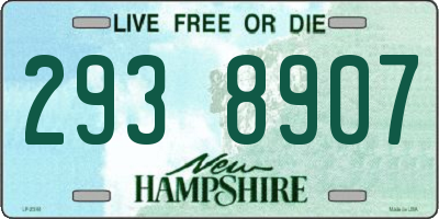 NH license plate 2938907