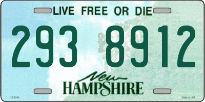 NH license plate 2938912