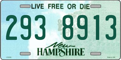 NH license plate 2938913