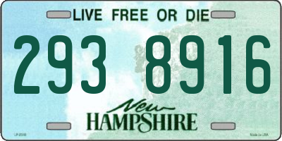 NH license plate 2938916