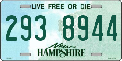 NH license plate 2938944