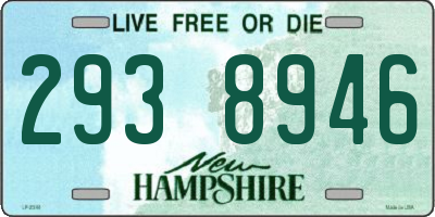 NH license plate 2938946