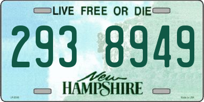 NH license plate 2938949