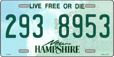 NH license plate 2938953