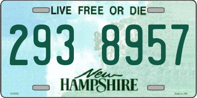 NH license plate 2938957