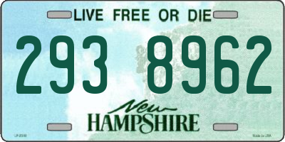 NH license plate 2938962