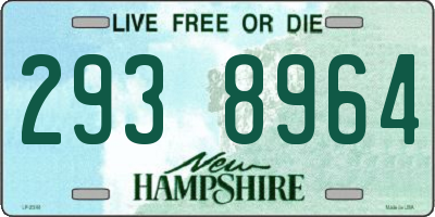 NH license plate 2938964