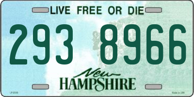 NH license plate 2938966