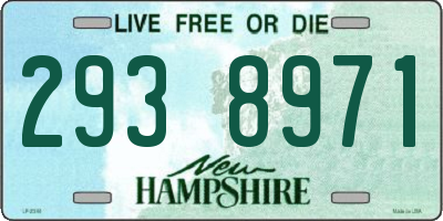 NH license plate 2938971