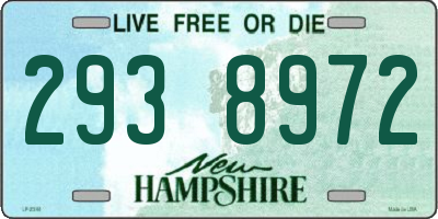 NH license plate 2938972