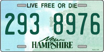 NH license plate 2938976