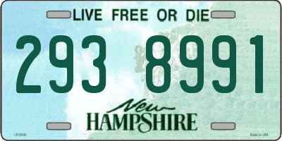NH license plate 2938991