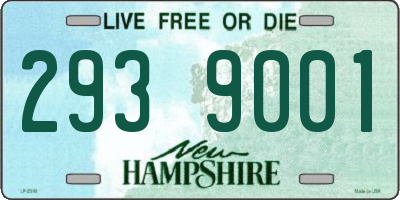 NH license plate 2939001