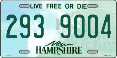 NH license plate 2939004