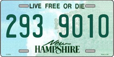 NH license plate 2939010