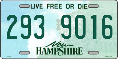 NH license plate 2939016