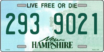 NH license plate 2939021