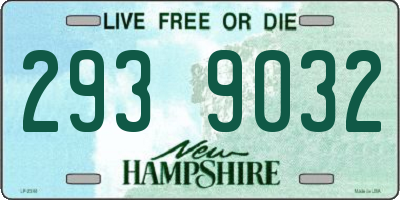 NH license plate 2939032