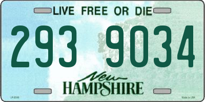 NH license plate 2939034