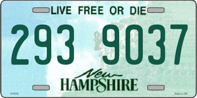 NH license plate 2939037