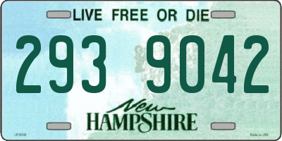 NH license plate 2939042