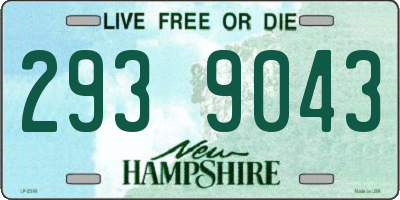 NH license plate 2939043