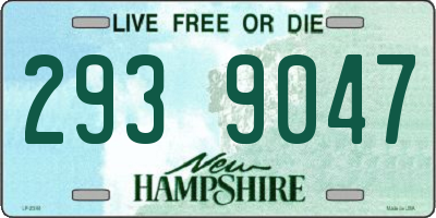 NH license plate 2939047
