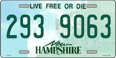 NH license plate 2939063