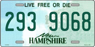 NH license plate 2939068