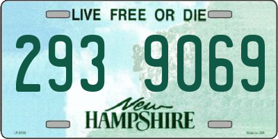 NH license plate 2939069