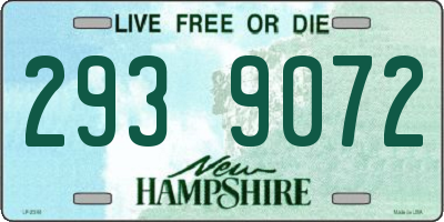 NH license plate 2939072